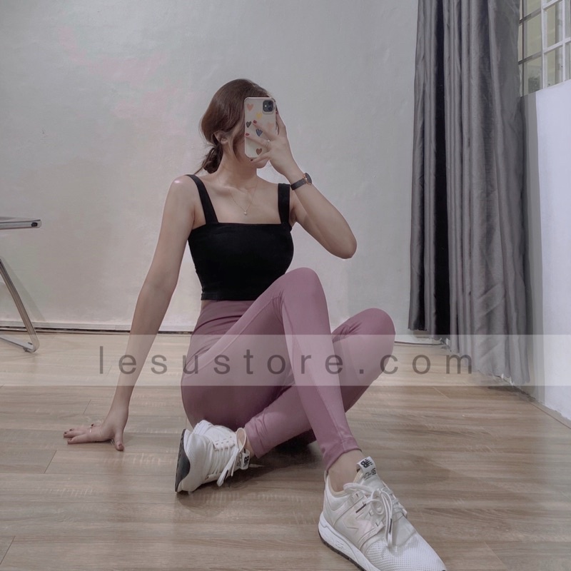 ẢNH TỰ CHỤP Quần Legging tập lưng cao