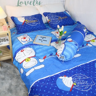 Bộ 5 món chăn ga gối nệm hình DORAEMON DOREMON dễ thương cute MON0269 TooYoo