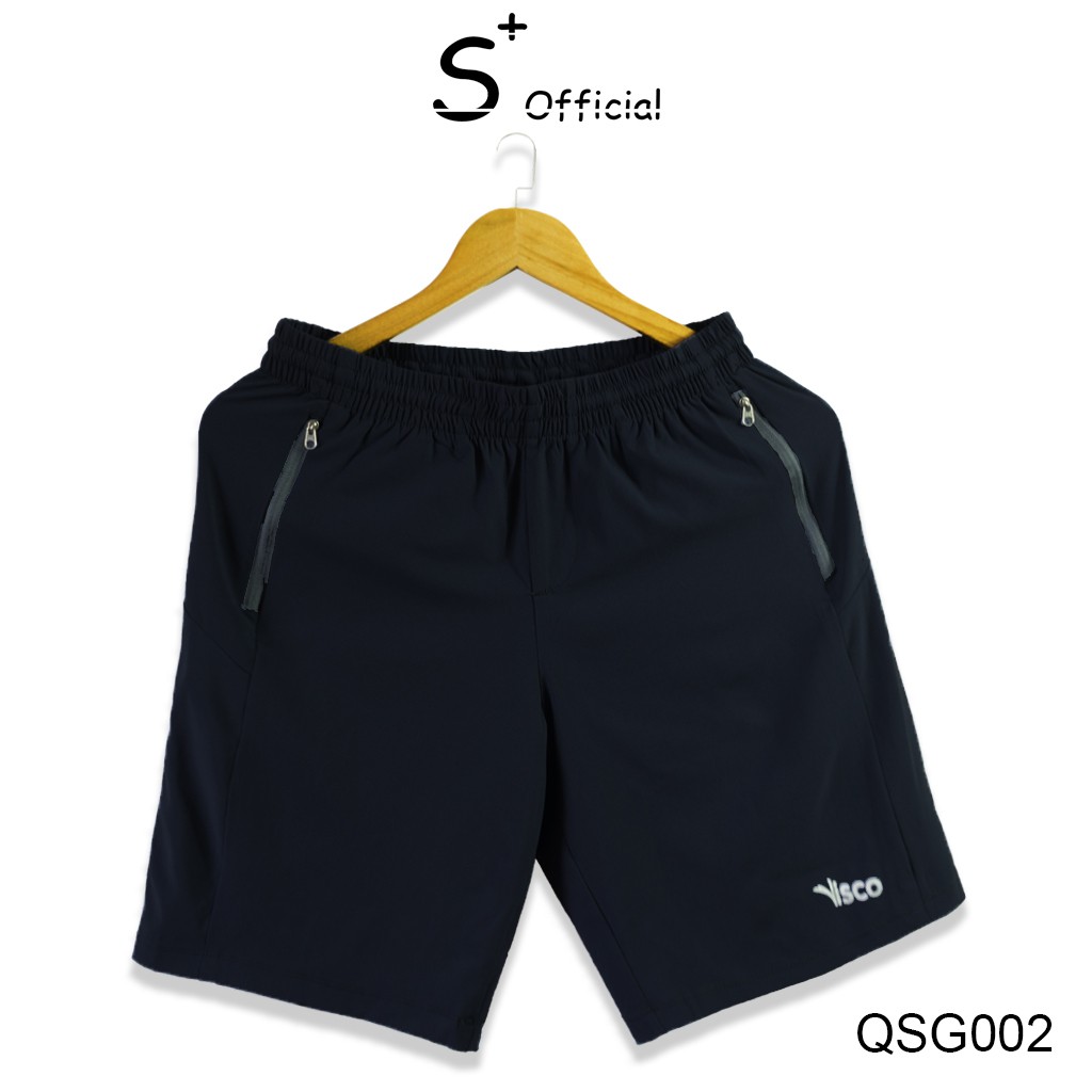Quần đùi thể thao nam Splus QSG002 vải gió chun trơn mát co giãn thoải mái.