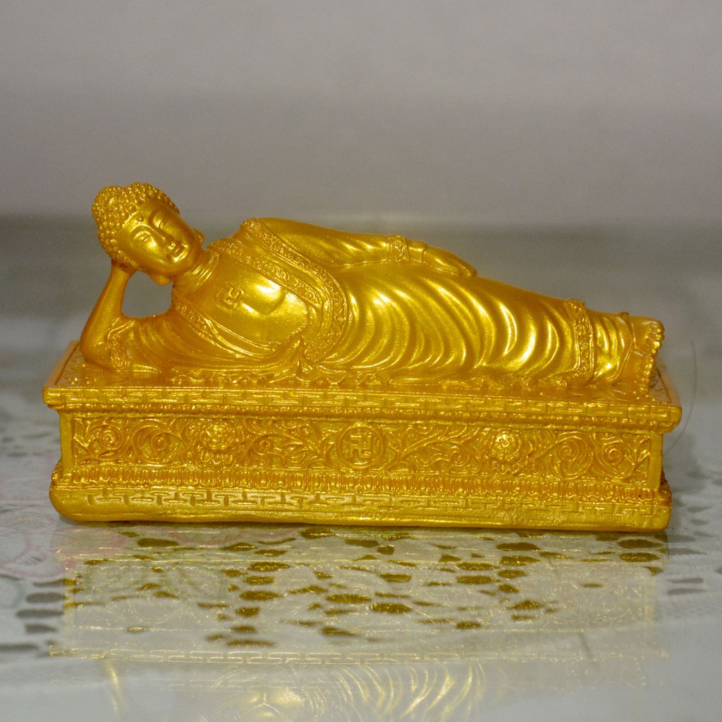 Tượng Đức Phật Thích Ca nhập Niết Bàn ngang 10cm-Nhiều mẫu