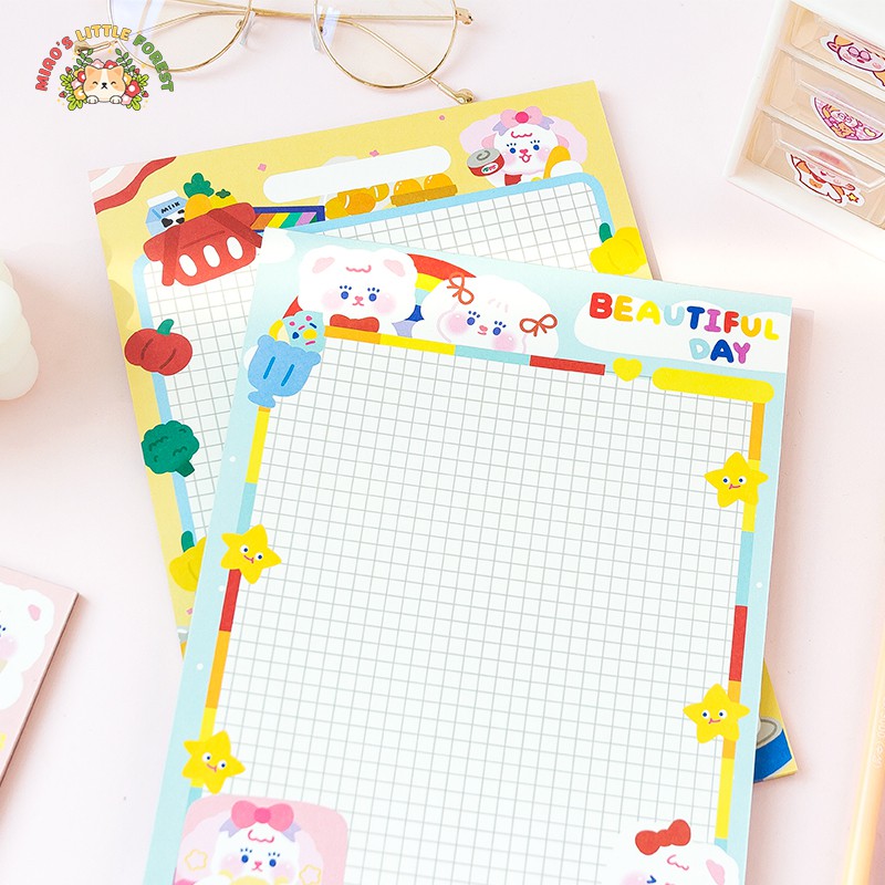 GIẤY GHI CHÉP GIẤY TAKE NOTE KHỔ B5 COLORFUL BEAR | MWP215