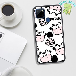 [Free Thêm Tên/Ngày Sinh/SĐT] ỐP LƯNG UV OPPO REALME C12/REALME C15/REALME C25/REALMEC C21, IN HÌNH CHÚ BÒ SỮA CUTE.