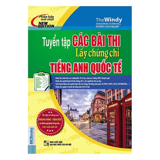 Sách - Tuyển tập các bài thi lấy chứng chỉ tiếng anh quốc tế ( giá bìa 85.000)