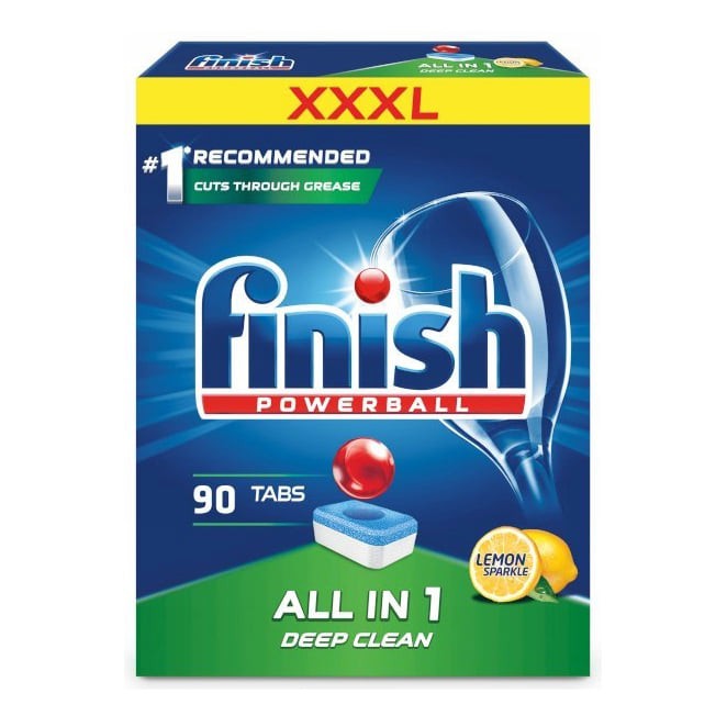 Viên rửa chén bát Finish All in one 90 viên hương chanh Finish EU