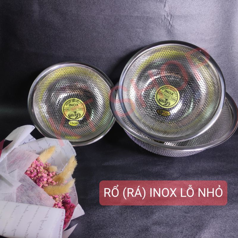 Rổ (rá) inox lỗ nhỏ