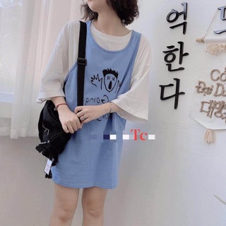 Sét tanktop 2 món hình mặt cười