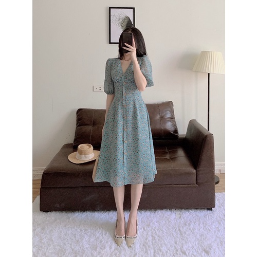 Váy xanh tay lửng_D064S1_LYNNA | BigBuy360 - bigbuy360.vn