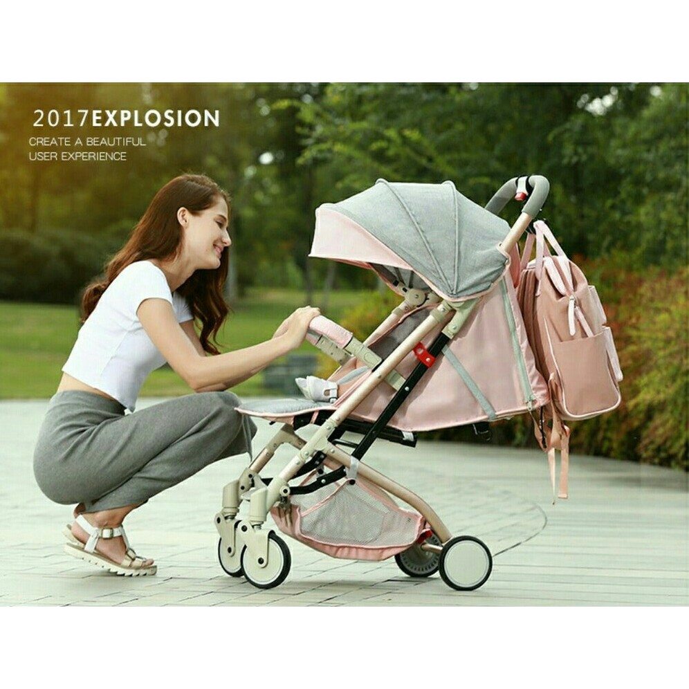 Xe đẩy gấp gọn 3 tư thế vali kéo