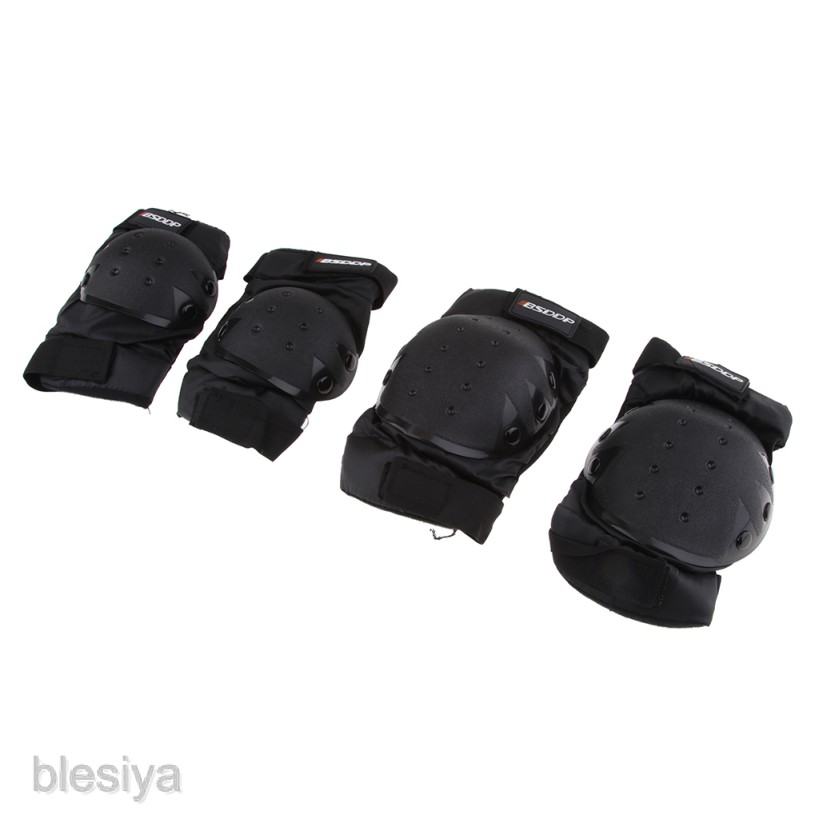 Bộ 4 đai đệm bảo vệ đầu gối/khuỷu tay dùng khi chạy xe máy