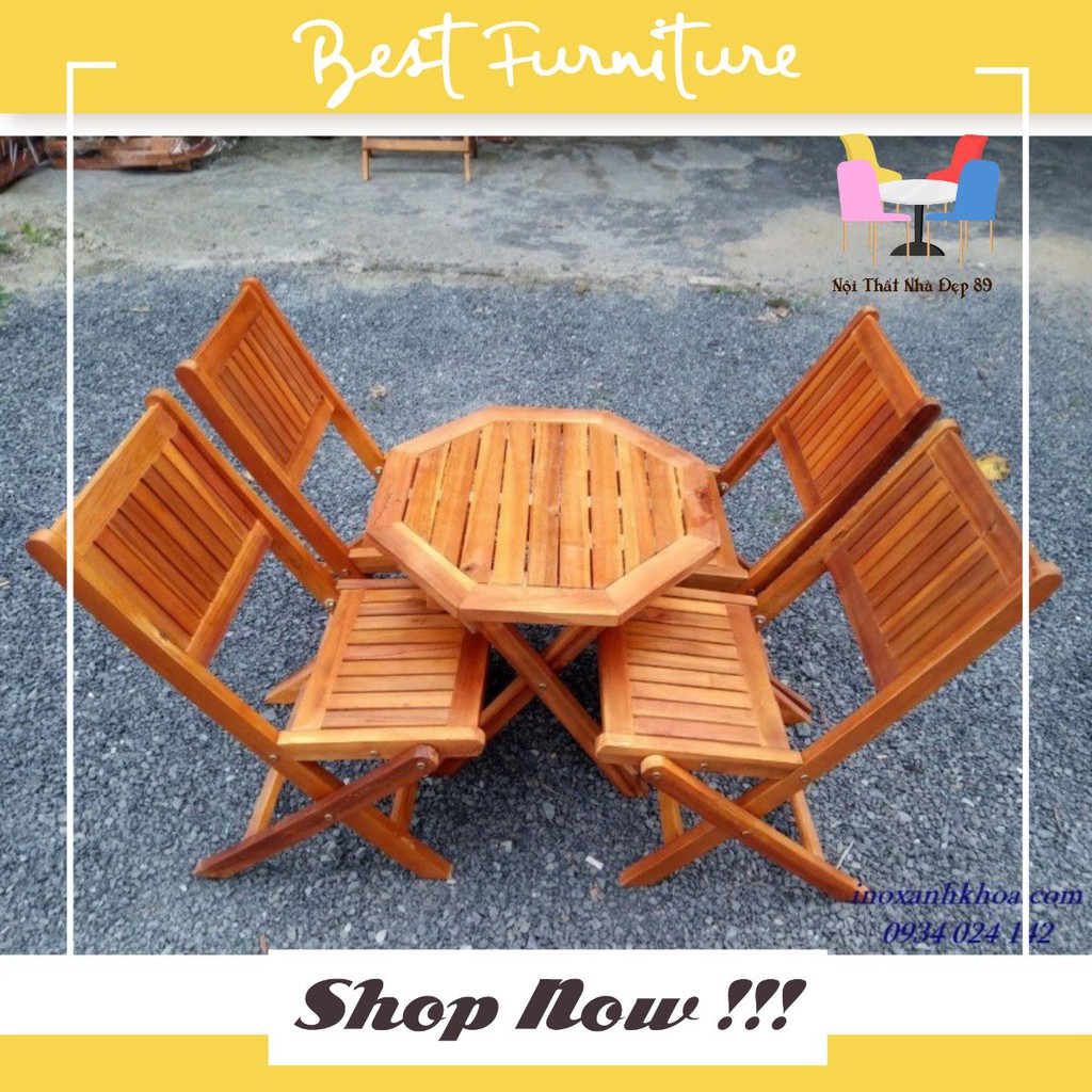 Ghế xếp gỗ mini, ghế trà chanh, ghế cafe giá rẻ