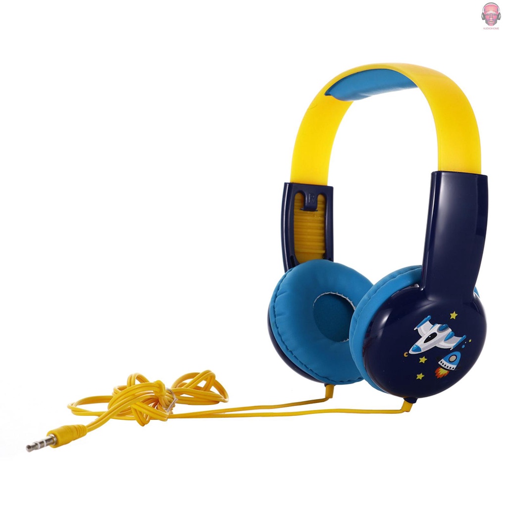 AUDI  KID101 Wired Headset Kids On Ear Headphones with 3.5mm Audio Jack & Volume Portable Cute Children Learning Headphone Compatible with Cellphones Computer MP3/4 Pad Tablet