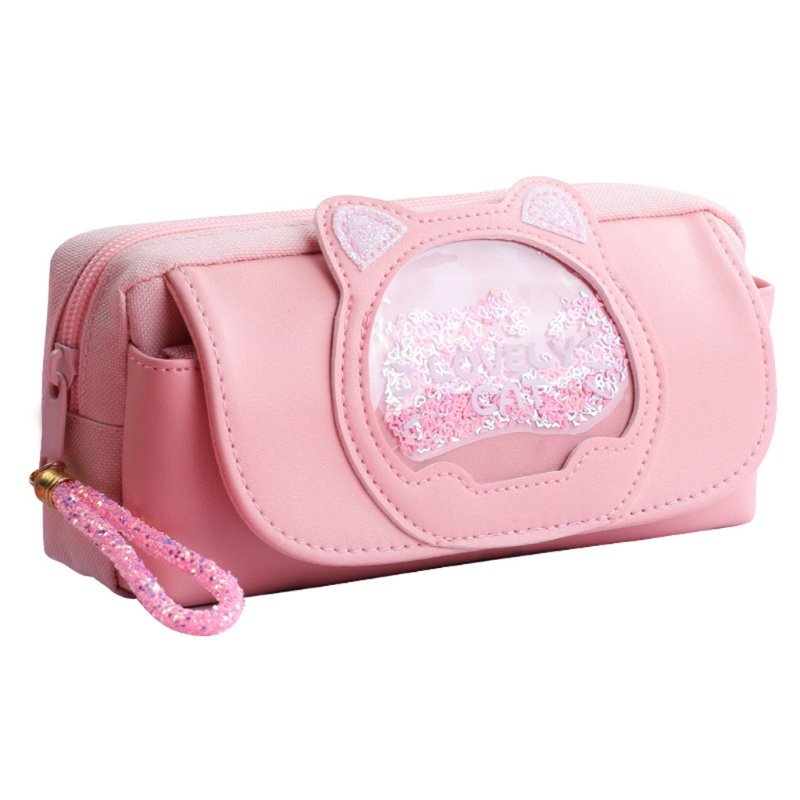 Túi Đựng Bút Cao Cấp Có Khóa Kéo In Họa Tiết Dễ Thương