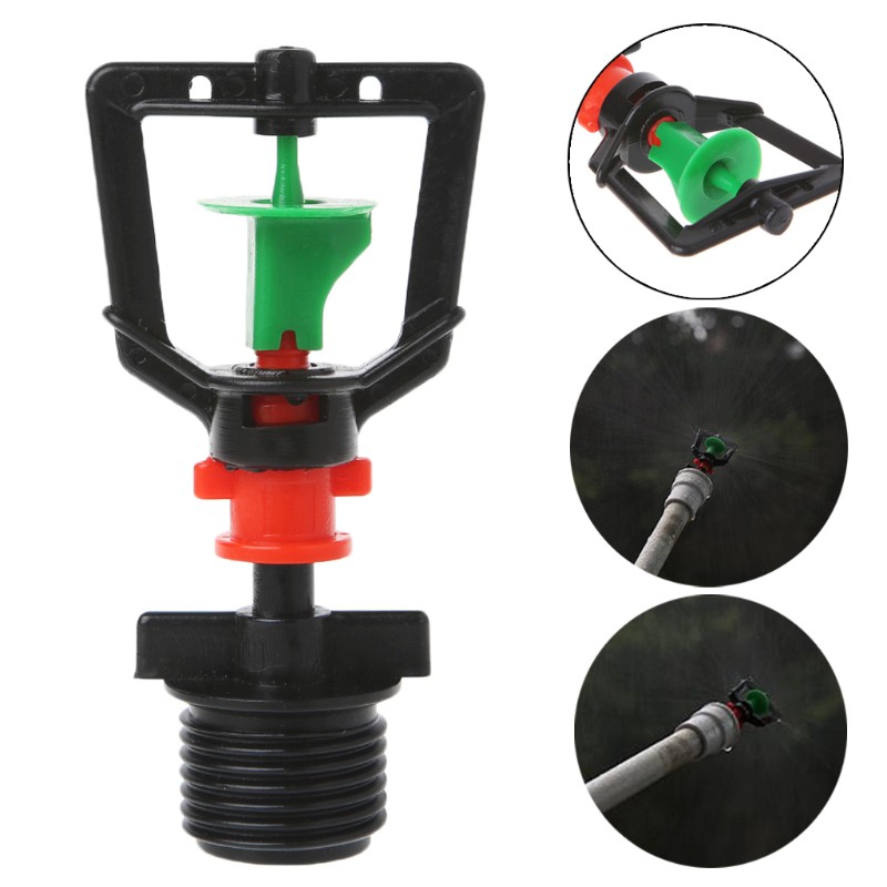 Vòi phun tưới vườn 1/2&quot; bằng nhựa xoay được 360 độ