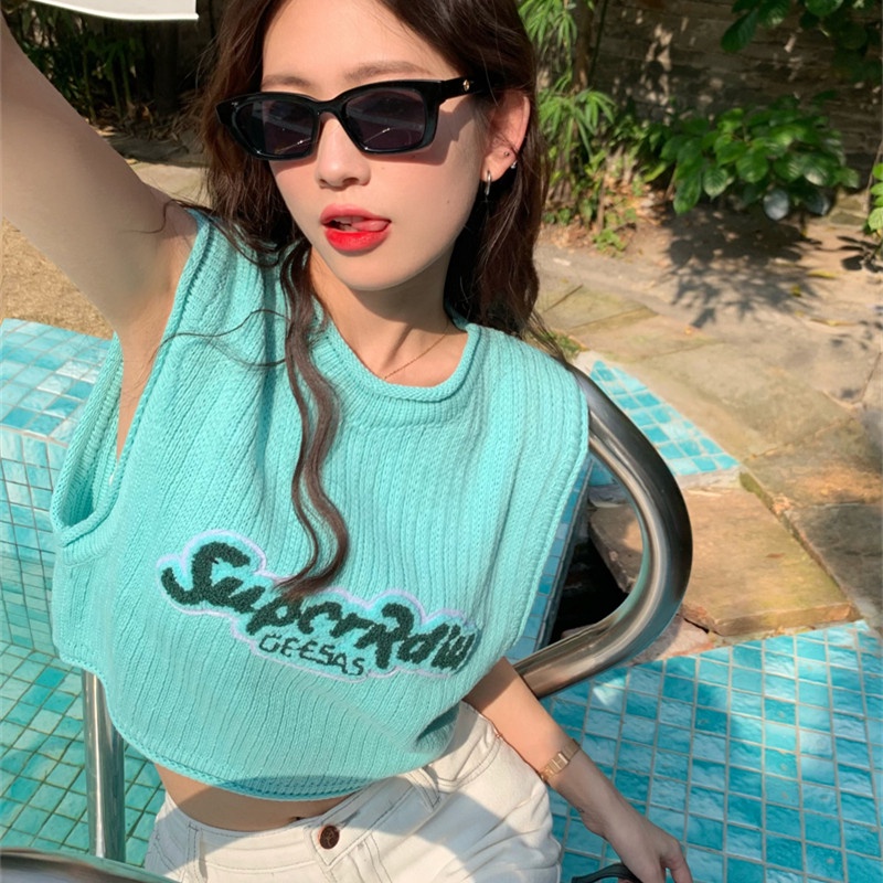 Áo Sát Nách Cổ Tròn Dáng Rộng Thời Trang Cá Tính Trẻ Trung