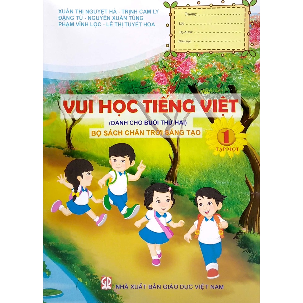 Sách Vui Học Tiếng Việt 1 - Tập 1 (Dành Cho Buổi Thứ Hai - Bộ Sách Chân Trời Sáng Tạo)