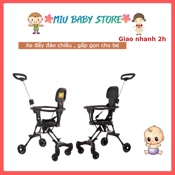 Xe đẩy du lịch gấp gọn 2 chiêu cho bé chắc chắn tiện mang đi du lịch đi chơi