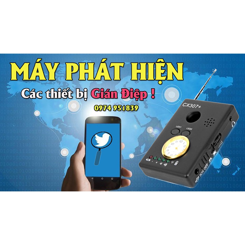 Máy Phát Hiện Nghe Lén CX307 Khoảng Cách Xa Giá Rẻ