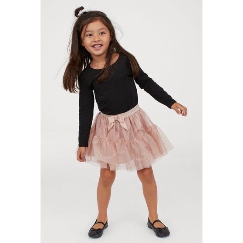 CHÂN VÁY VOAN KIM TUYẾN HM BG BA MÀU