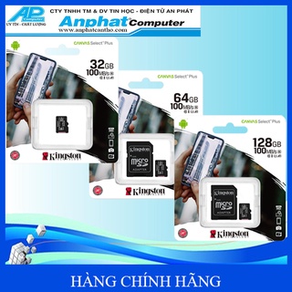 Thẻ nhớ kingston 32/64/128gb microsdhc/microsdxc canvas select plus - hàng chính hãng - bảo hành 5 năm