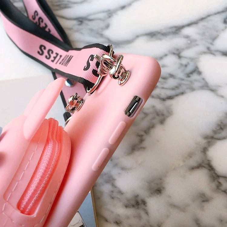 Samsung Galaxy A5 2017 A6 A7 A8 A9 2018 Pink Melody Phone case with sling