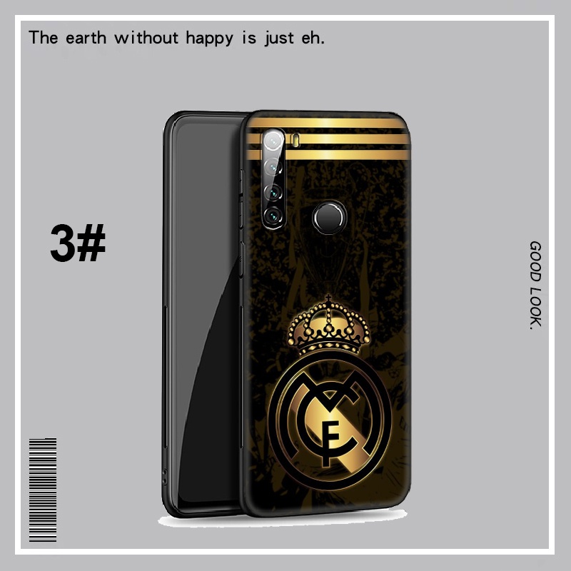 Ốp điện thoại silicone mềm hình logo Real Madrid cho Xiaomi Redmi 8A 8 7A 7 6 6A Pro 5A 5 Plus LU93