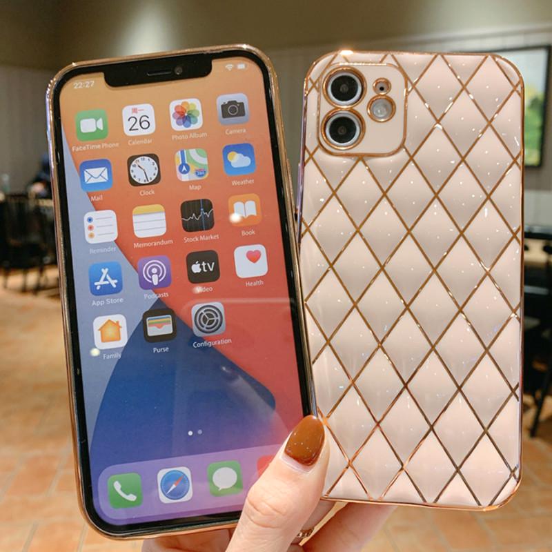 Ốp Điện Thoại TPU Mềm Chống Sốc Mạ Kim Loại Nhám Cho IPhone 12 11 Pro Max X XS Max XR 8 7 Plus | BigBuy360 - bigbuy360.vn