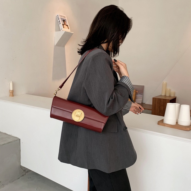 Túi đeo vai IELGY có khóa cài nam châm thời trang cho nữ