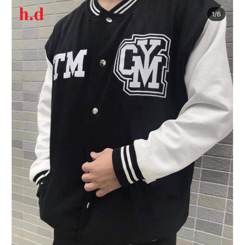 áo khoác bomber chất gió CYM, áo bomber thời trang thu đông nam nữ, form rộng unisex freesize giá rẻ ulzzang hàng 1 lớp