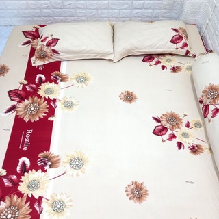BỘ DRAP THUN HÀN QUỐC 4 MÓN [ 1 DRAP TRẢI GIƯỜNG, 2 VỎ GỐI NẰM, 1 VỎ GỐI ÔM ].