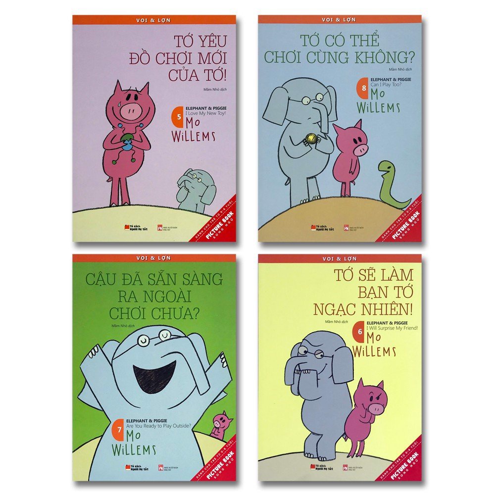 Sách Picture Book Song Ngữ Voi và Lợn Elephant và Piggie ( Từ 58 )