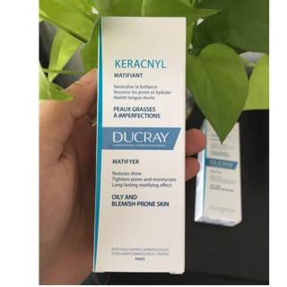 KEM DƯỠNG ẨM GIẢM NHỜN DÀNH CHO DA DẦU MỤN DUCRAY KERACNYL MATIFYER 30ml