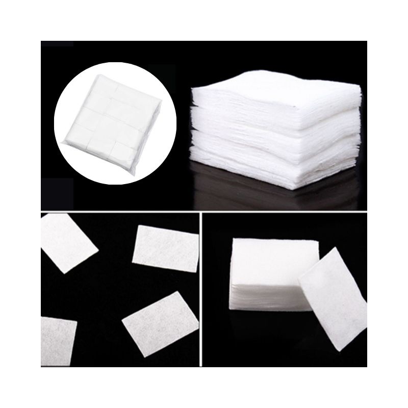 Bông tẩy trang cắt sẵn 1200 miếng tự nhiên dùng phun xăm nail tiệt trùng dạng túi