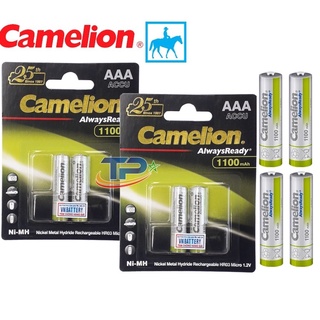 4 viên pin sạc AAA 1100mAh Ni-MH Rechargeable Battery 1.2V CAMELION