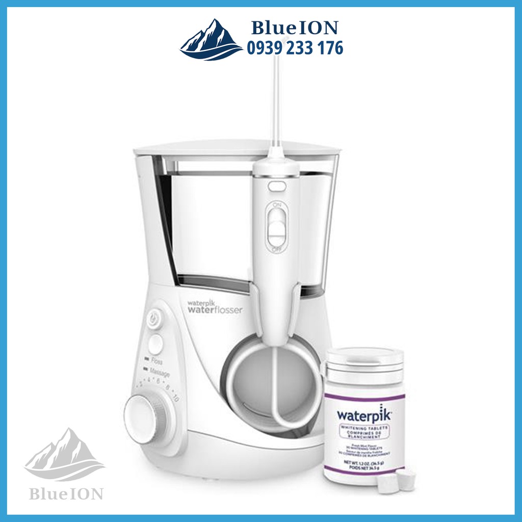 Tăm nước để bàn Waterpik Whitening Professional Water Flosser WF-05 (hàng Mỹ)