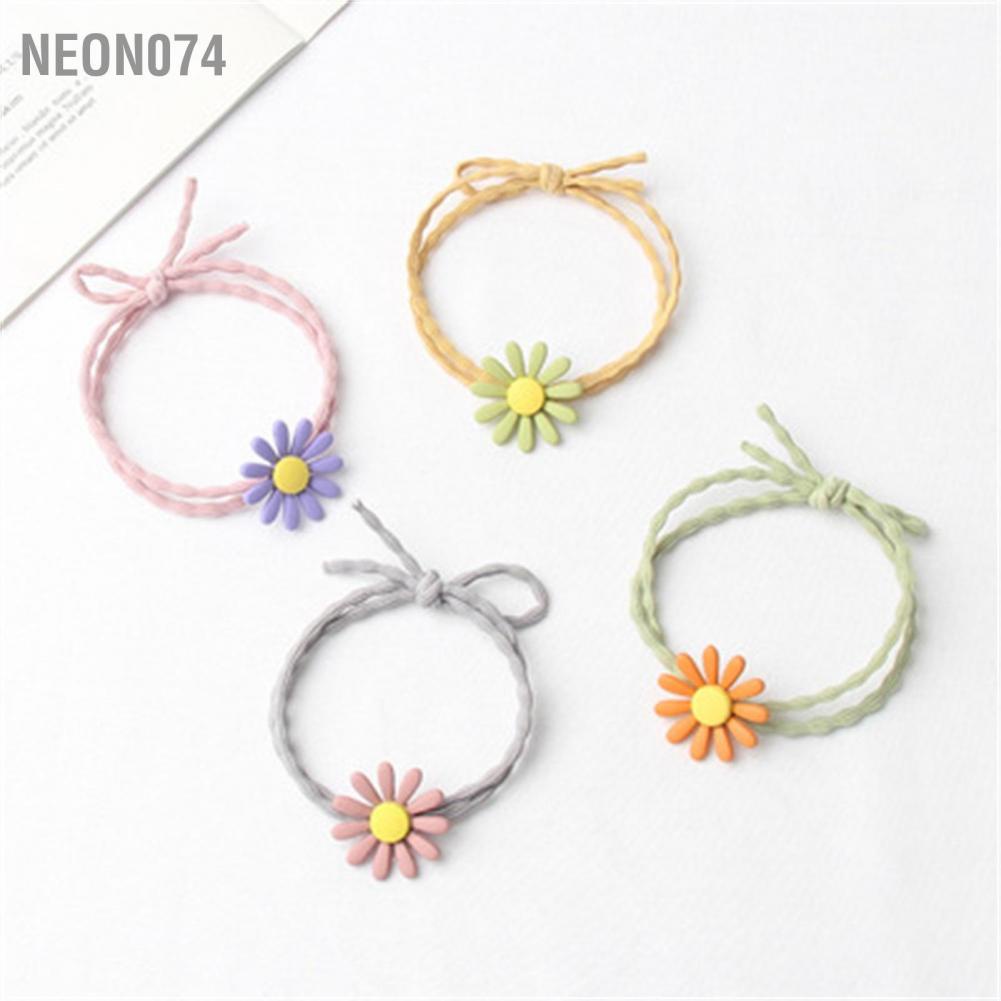 Dây buộc tóc bông hoa cúc nhỏ dễ thương thời trang cho tiệc/ công sở/ trường học