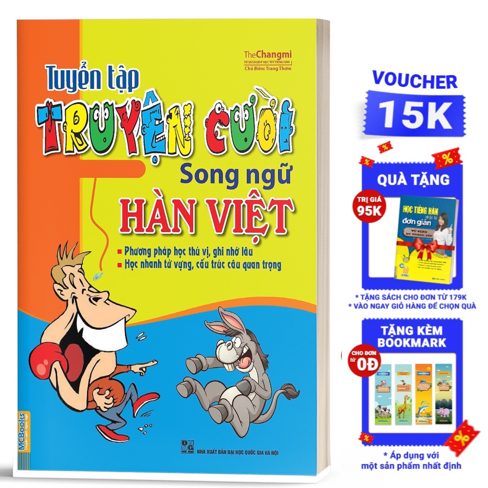 Sách - Tuyển Tập Truyện Cười Song Ngữ Hàn Việt - Vui Học Tiếng Hàn