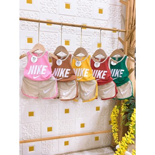Bộ 3 lỗ cotton đũi ni.ke siêu mát cho bé.