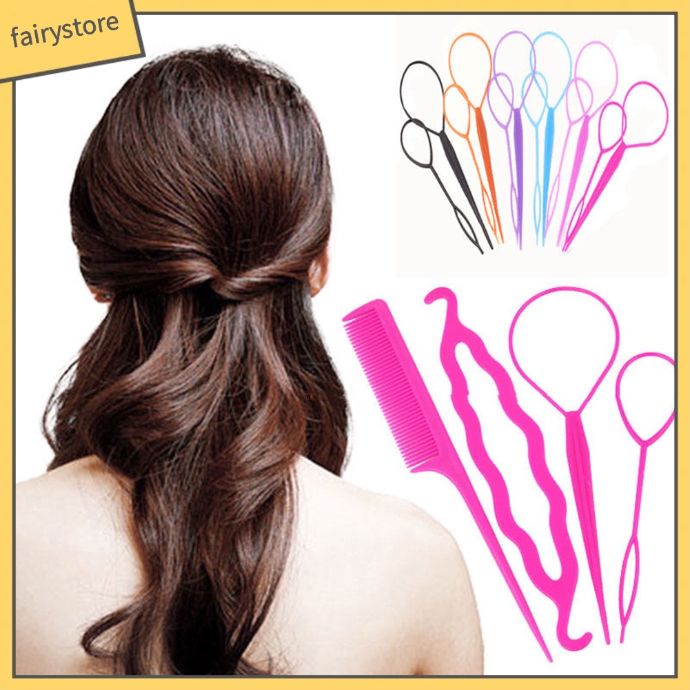 Bộ dụng cụ 4 món tạo kiểu tóc tiện lợi