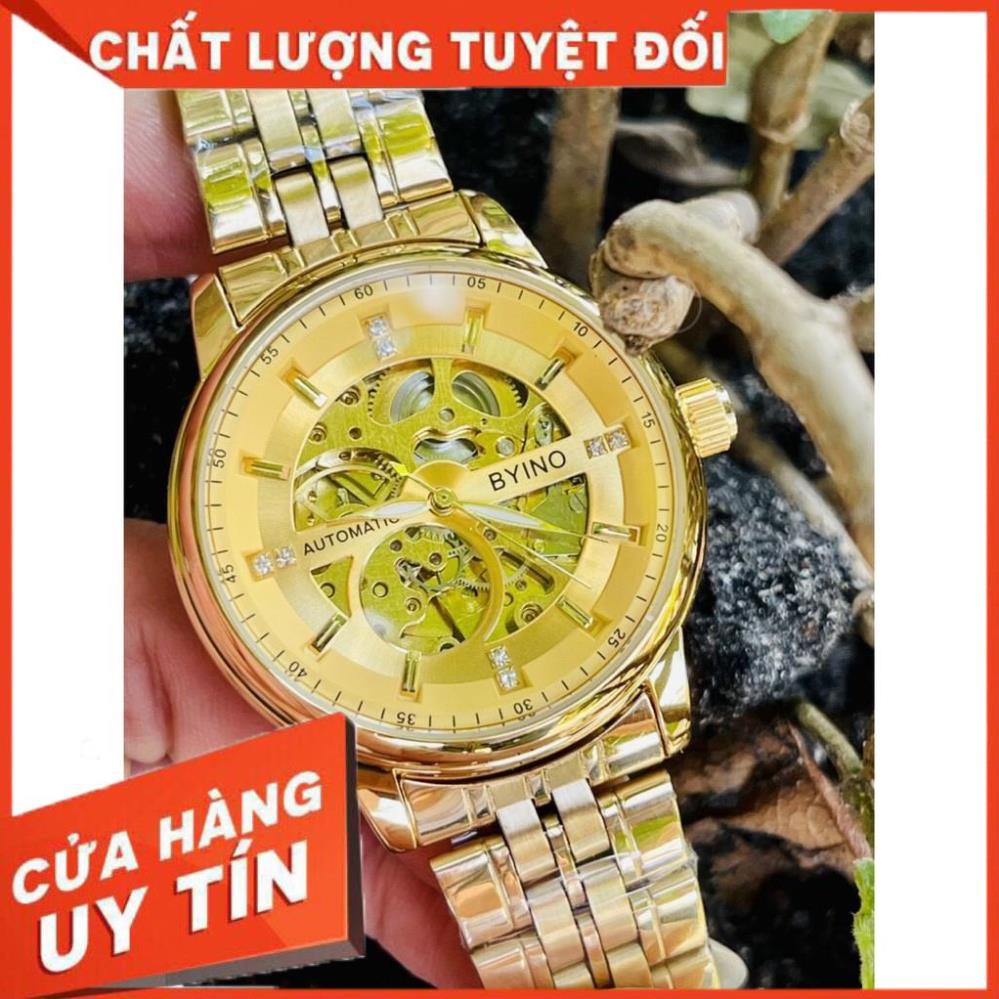 Đồng hồ nam cơ lộ máy chính hãng micocoa mẫu mới khóa đôi inox máy tốt (tặng kèm hộp đồng hồ)