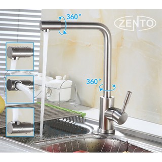 BỘ VÒI RỬA BÁT NÓNG LẠNH ZENTO SUS5575