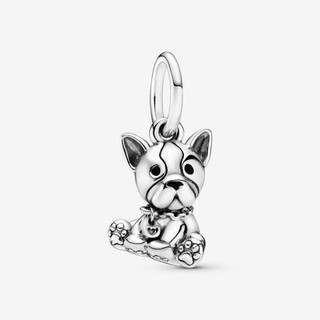 Pure Silver Dog Dangle Charm