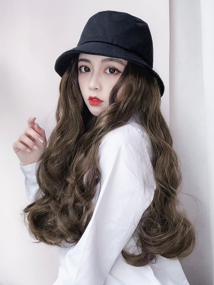 Korean style CHILDREN'S hat fashion a beautiful fashion all summer curly hair match popular hat with hair cod free shipping in stock