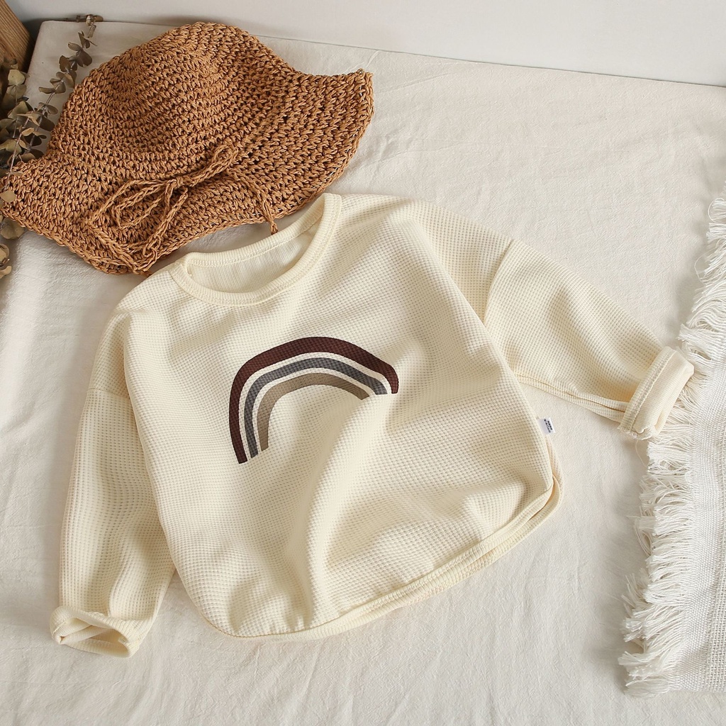 áo thun Cho Bé Gái tay dài trẻ em tay Cotton in hình ngộ nghĩnh mẫu mới