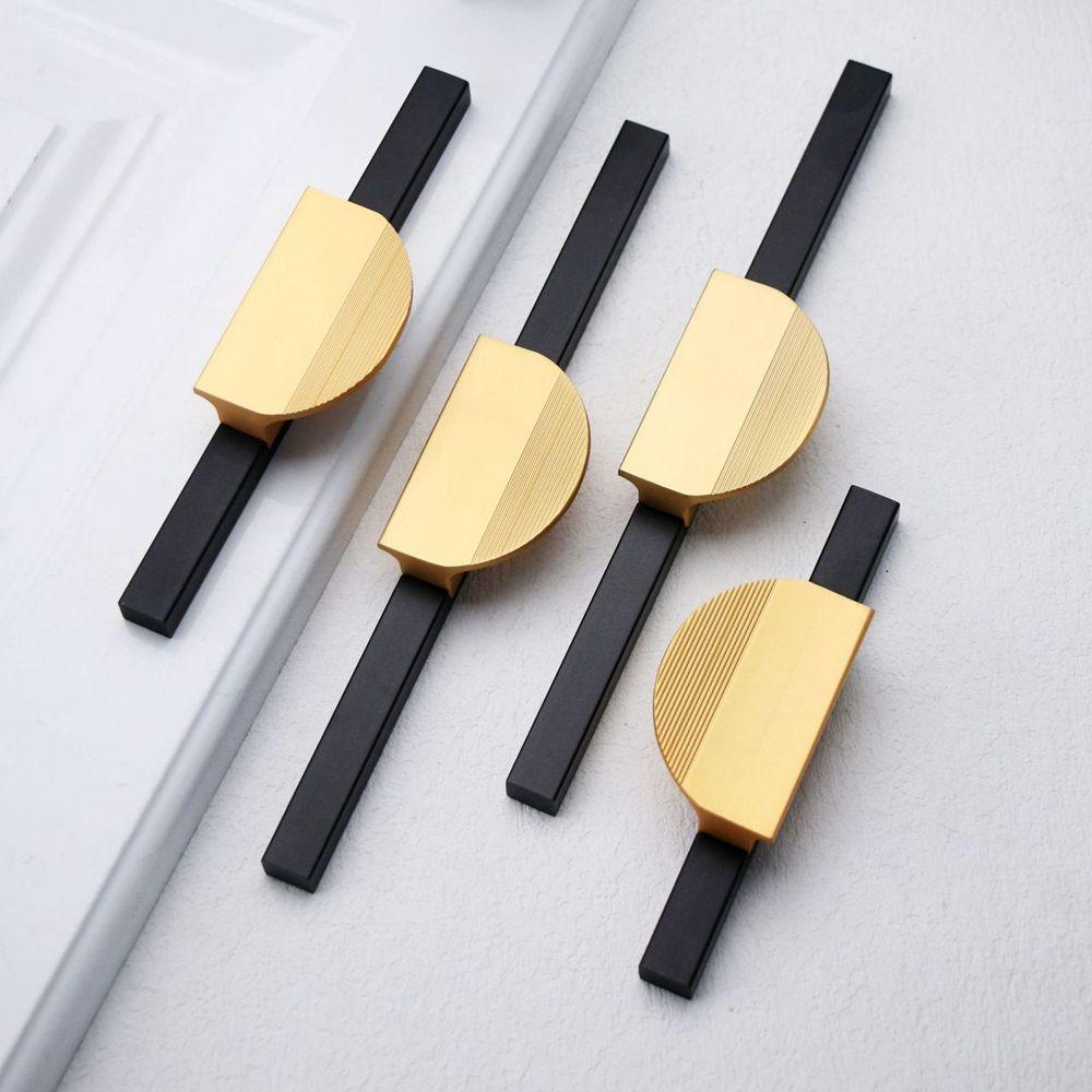 Augustina Doorknob Màu Đen|Tay Nắm Cửa Tủ Bằng Hợp Kim Kẽm Đa Năng Kèm Ốc Vít Chuyên Dụng Cho Nhà Bếp / Phòng Ngủ