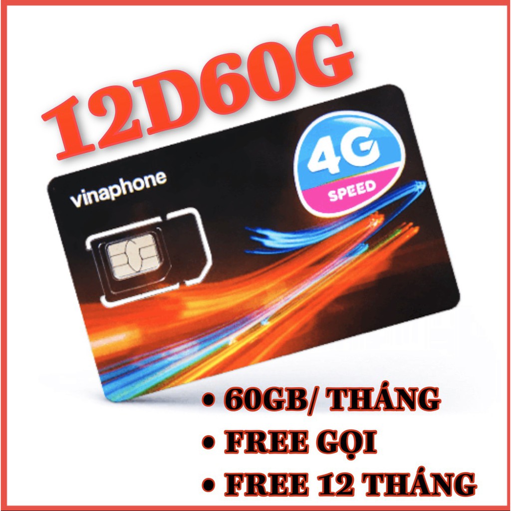 SIM 4G VINA VD89, VD149 , FHAPPY TRỌN GÓI 12 THÁNG KHÔNG NẠP TIỀN - 4GB/NGÀY - 120GB/THÁNG DATA TỐC ĐỘ CAO