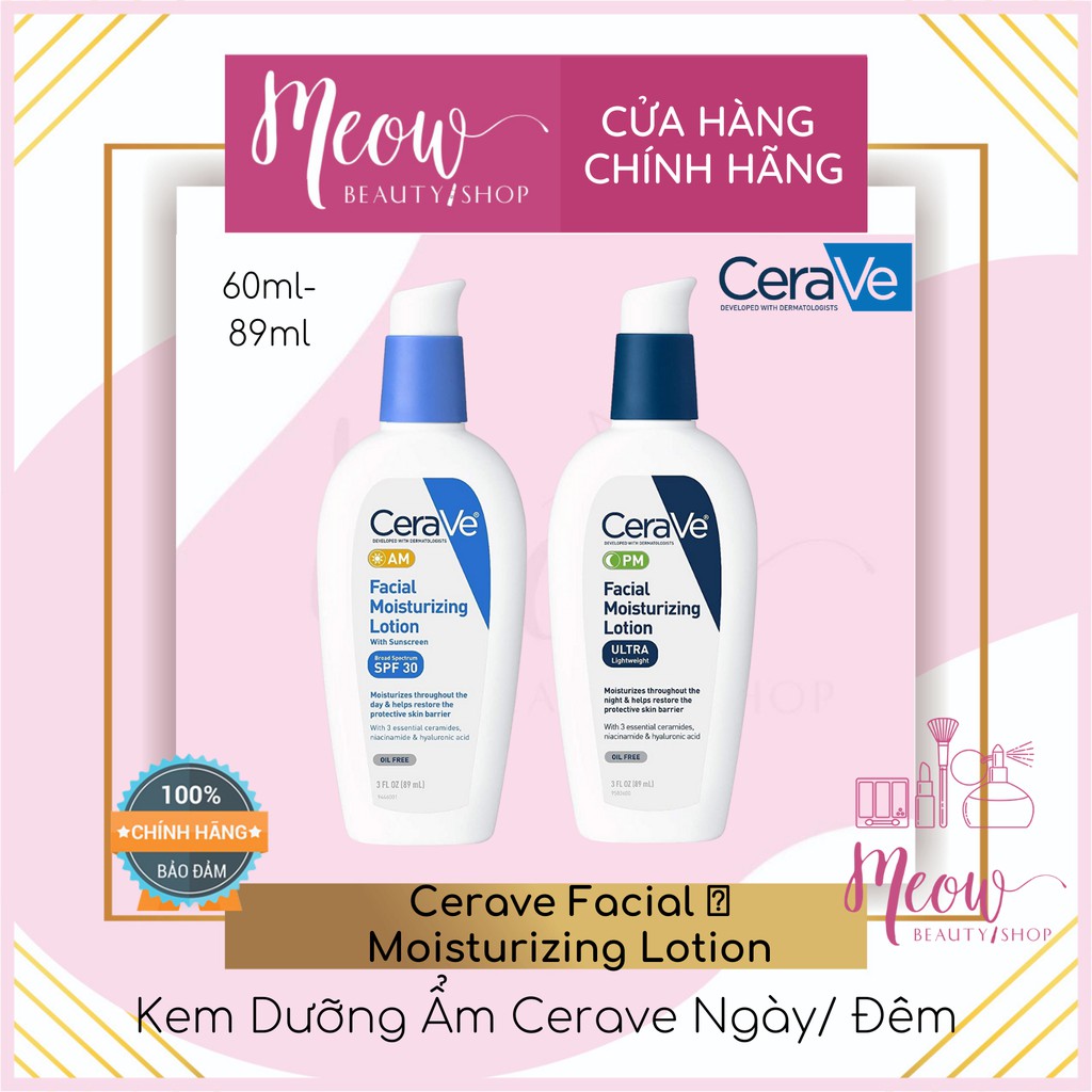 CeraVe - Kem Dưỡng CeraVe AM/PM Facial Moisturizing Lotion