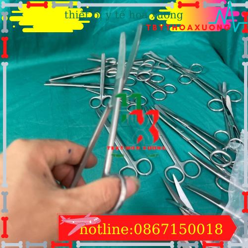 Kéo Y Tế , Kéo Cong 2 Đầu Tù 18cm Sắc Bén Hàng Loại 1 Pakistan