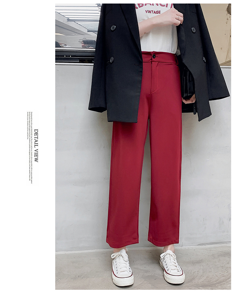 NRVP Quần Tây Lưng Cao Lót Nhung Thời Trang Thu Đông Cho Nữ