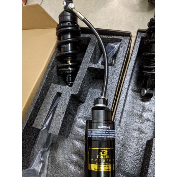 Phuộc NITRON/RCB bình dầu lớn full đen ty vàng 205mm 210mm gắn Ex nhỏ Exciter 135 150 155