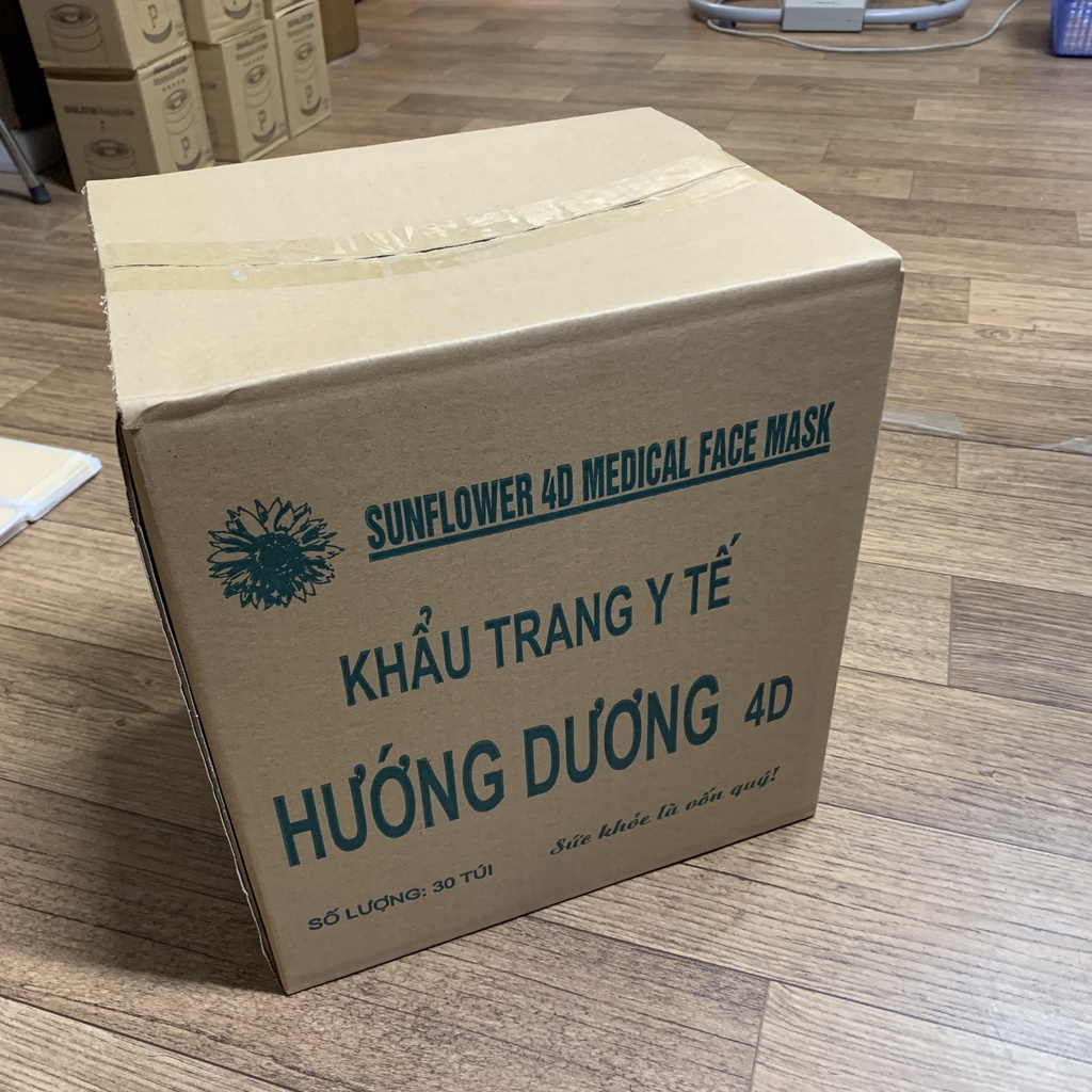 Khẩu trang y tế 4D KF94 Thương Hiệu Hướng Dương Chống Bụi Mịn Và Kháng Khuẩn Hàng Cao Cấp- ONOFFcase